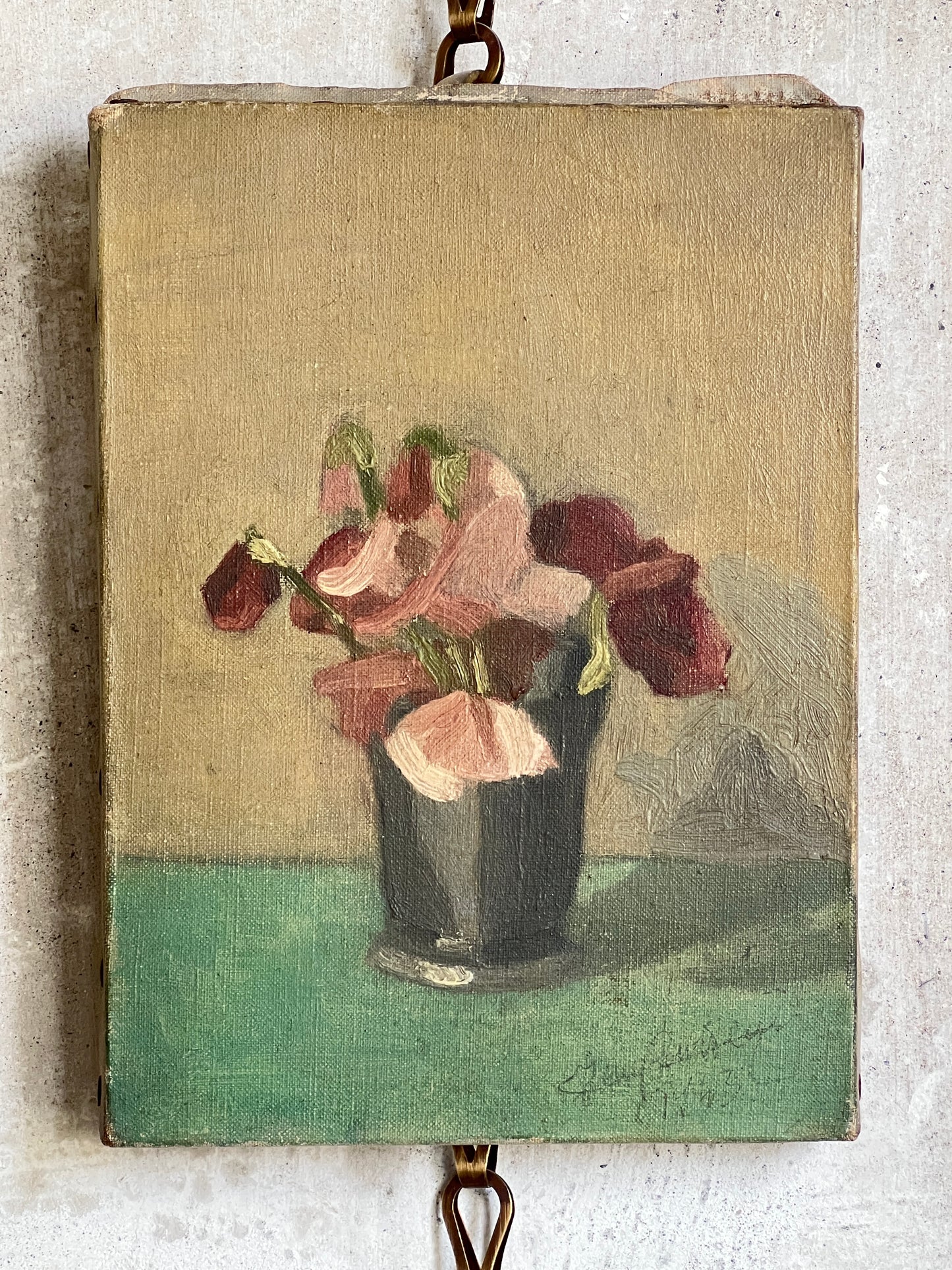 Diminutive French 1940's Still Life Painting