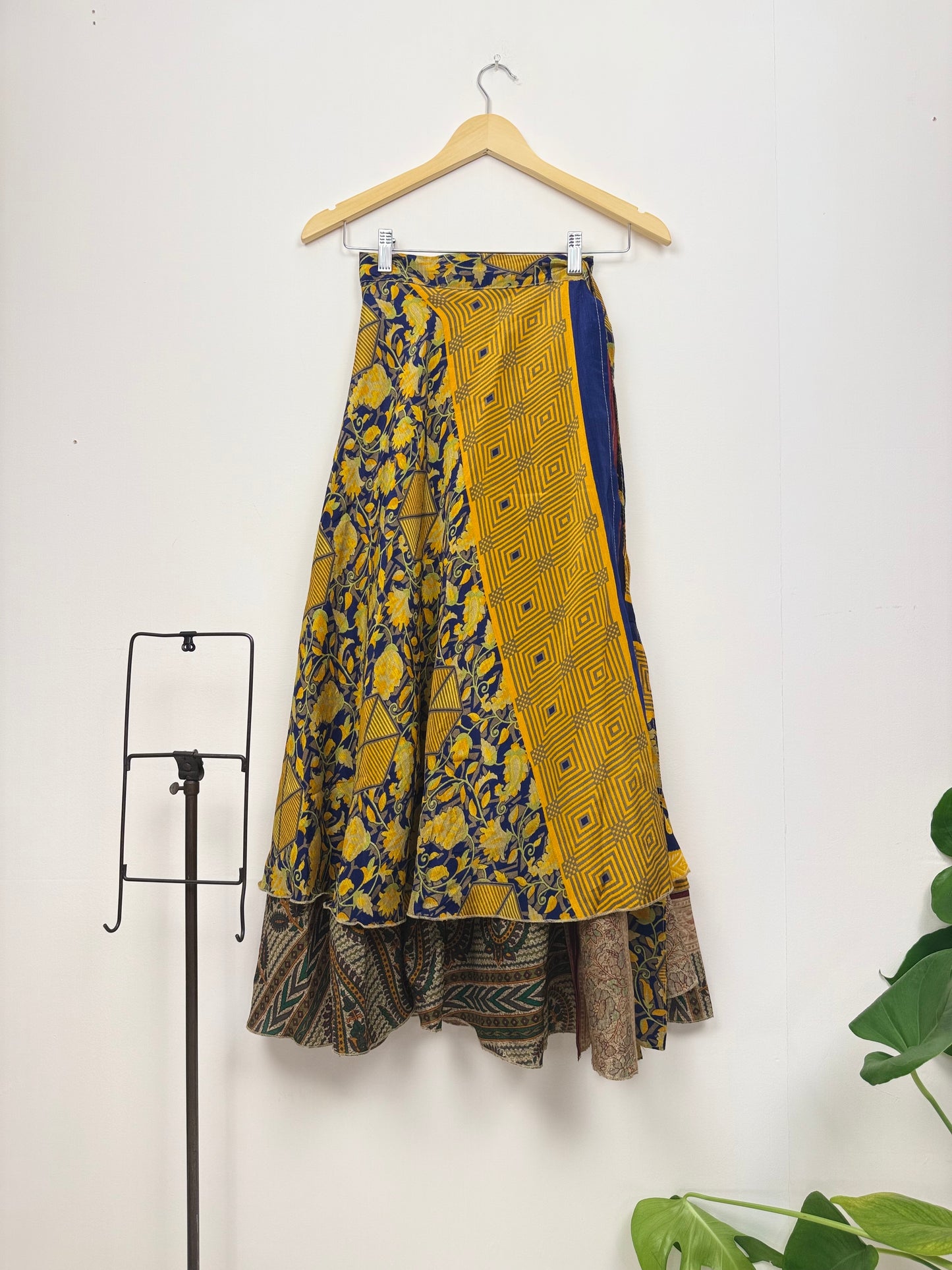 Vintage Saree Silk Wrap Skirt
