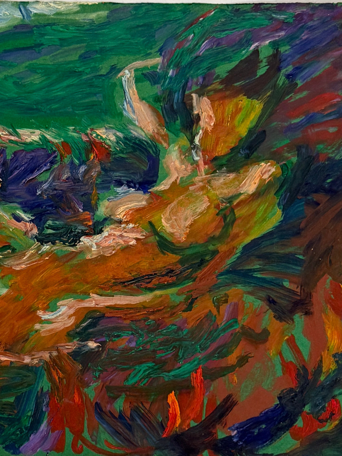 Reclining Nude | Colourful Figurative Painting