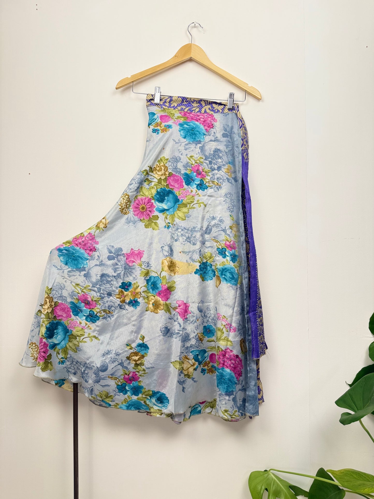 Vintage Saree Silk Wrap Skirt