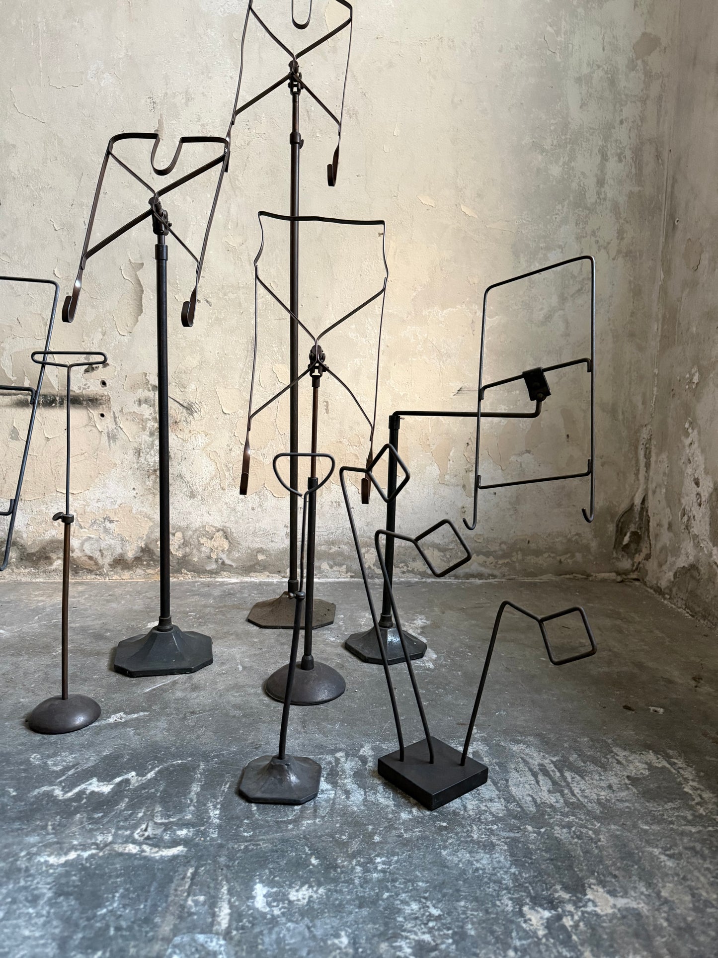 Collection of 19thC Shop Display Shirt & Accessory Stands