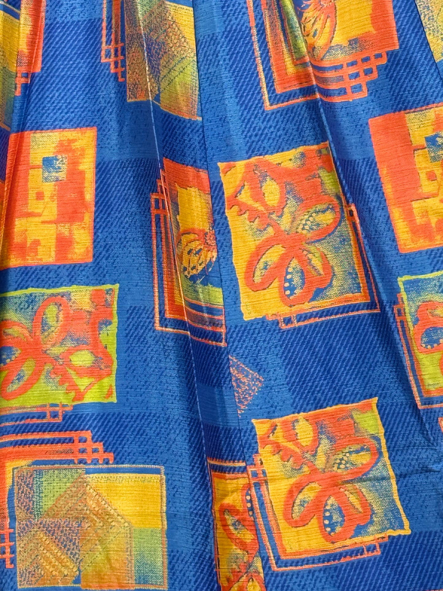 Vintage Saree Silk Pleated Skirt