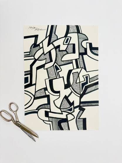 Monochromatic Original Artwork No.244 - ARTHUR ALLAN WILSON, Scottish | 1944-2024