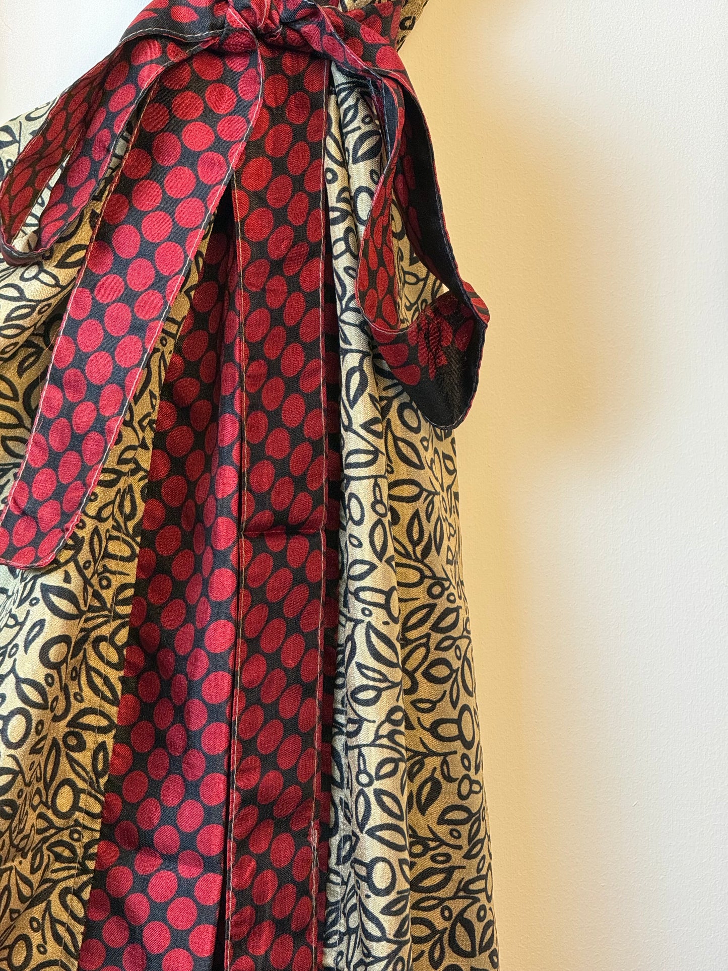 Vintage Saree Silk Kimono / Duster - Long