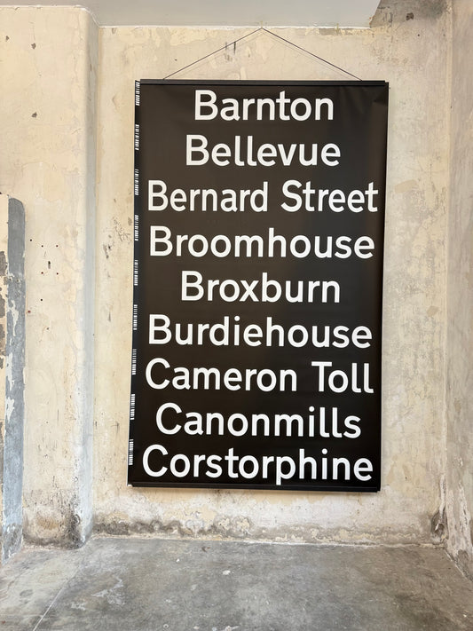 Edinburgh Destination Bus Blind - Barnton to Corstorphine