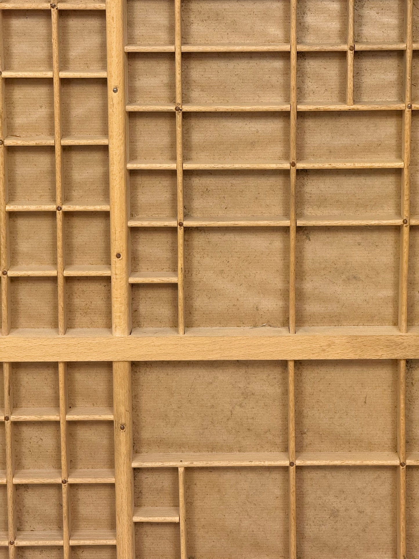 A 1950's French Printers Typeset Tray No 1