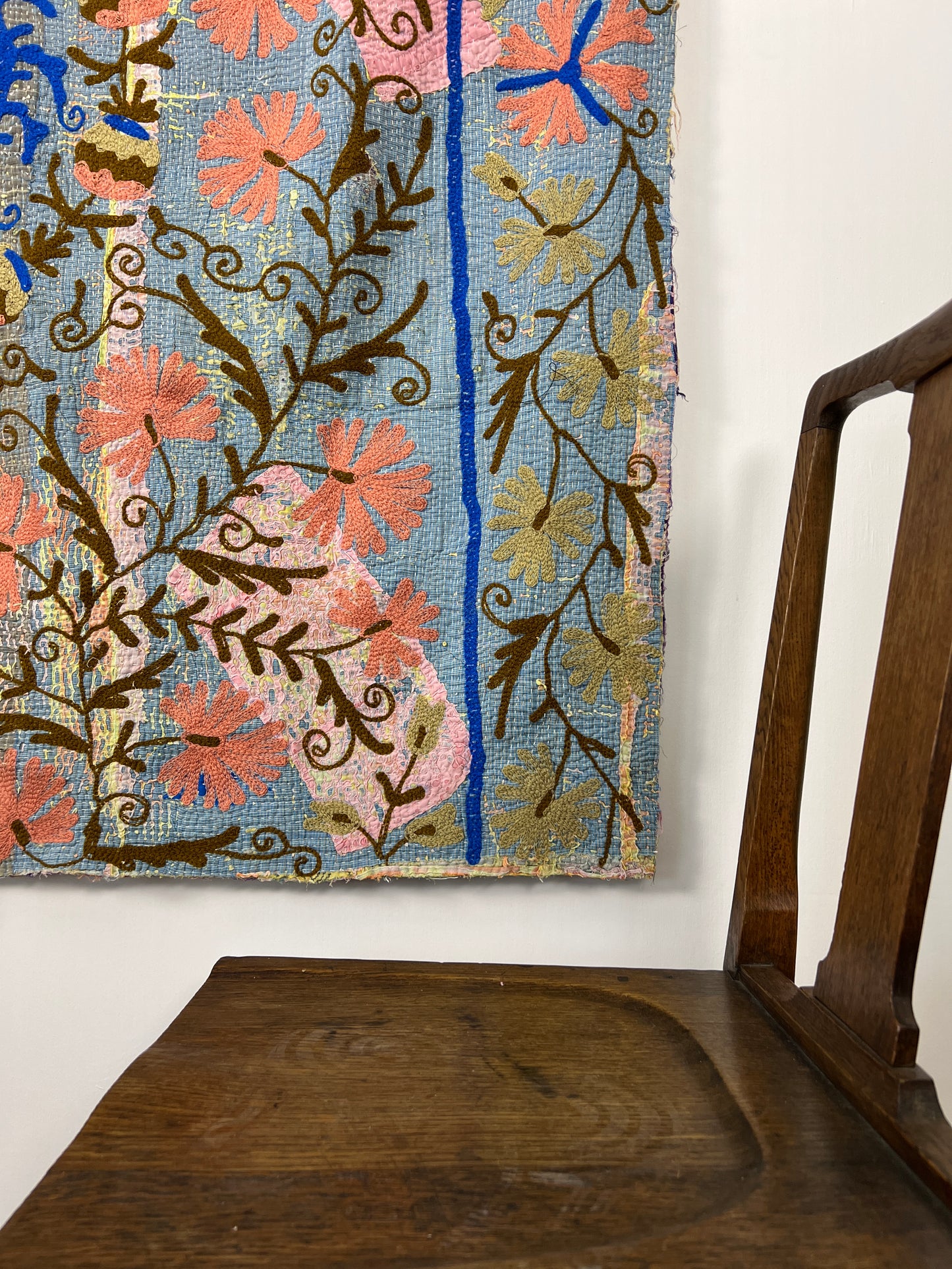 Vintage Kantha Suzani Quilt