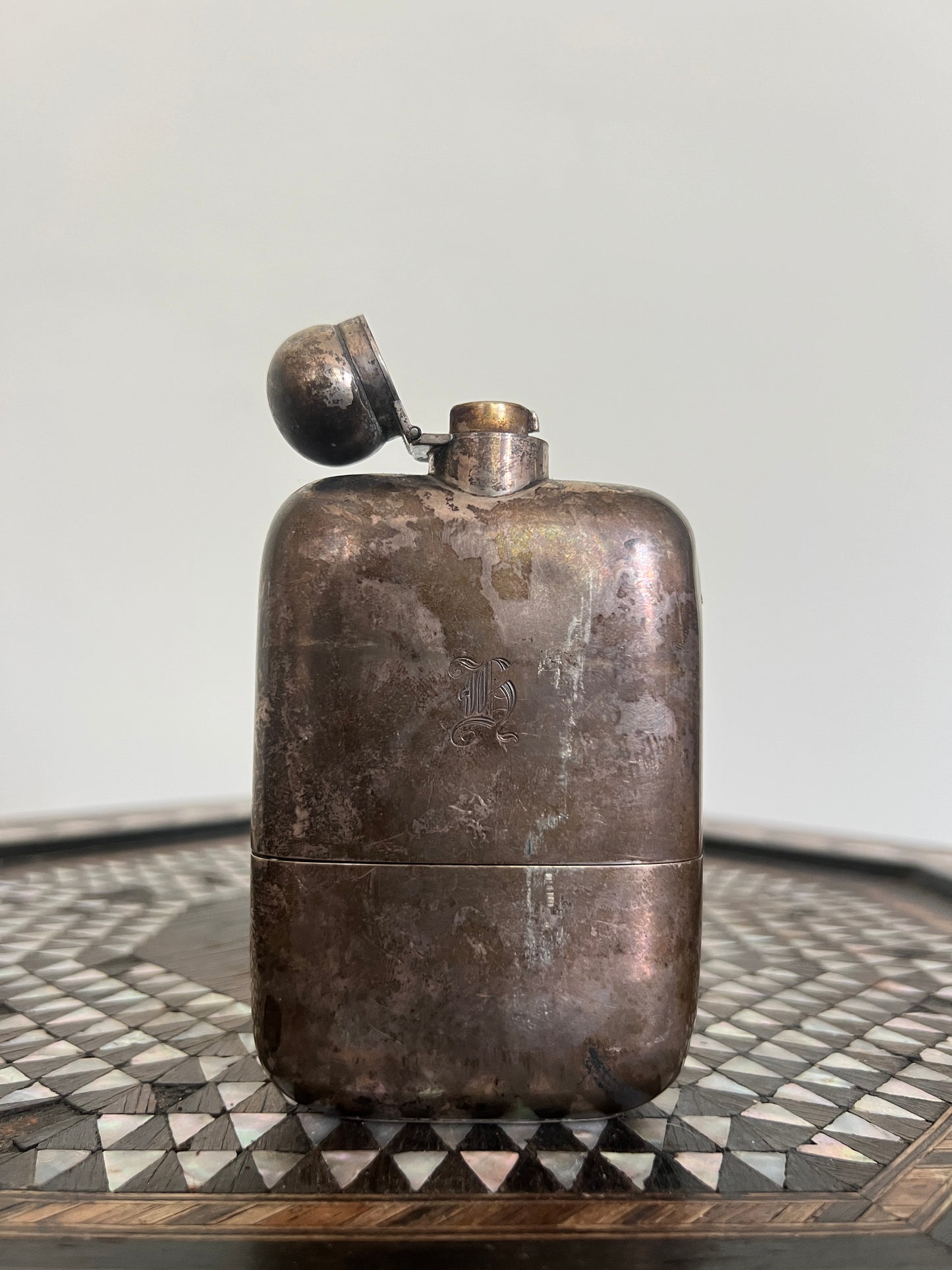 A 19th Century  Sampson Mordan & Co  Silver Hipflask