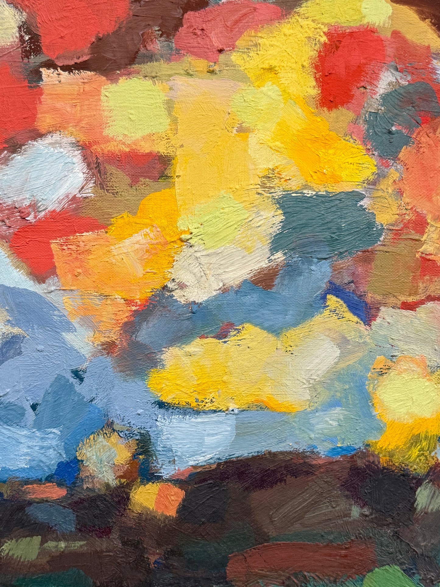 Abstract Expressionist Landscape Oil