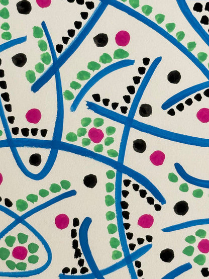 Pointillist Ink on Paper Original Artwork No.20 - ARTHUR ALLAN WILSON, Scottish | 1944-2024