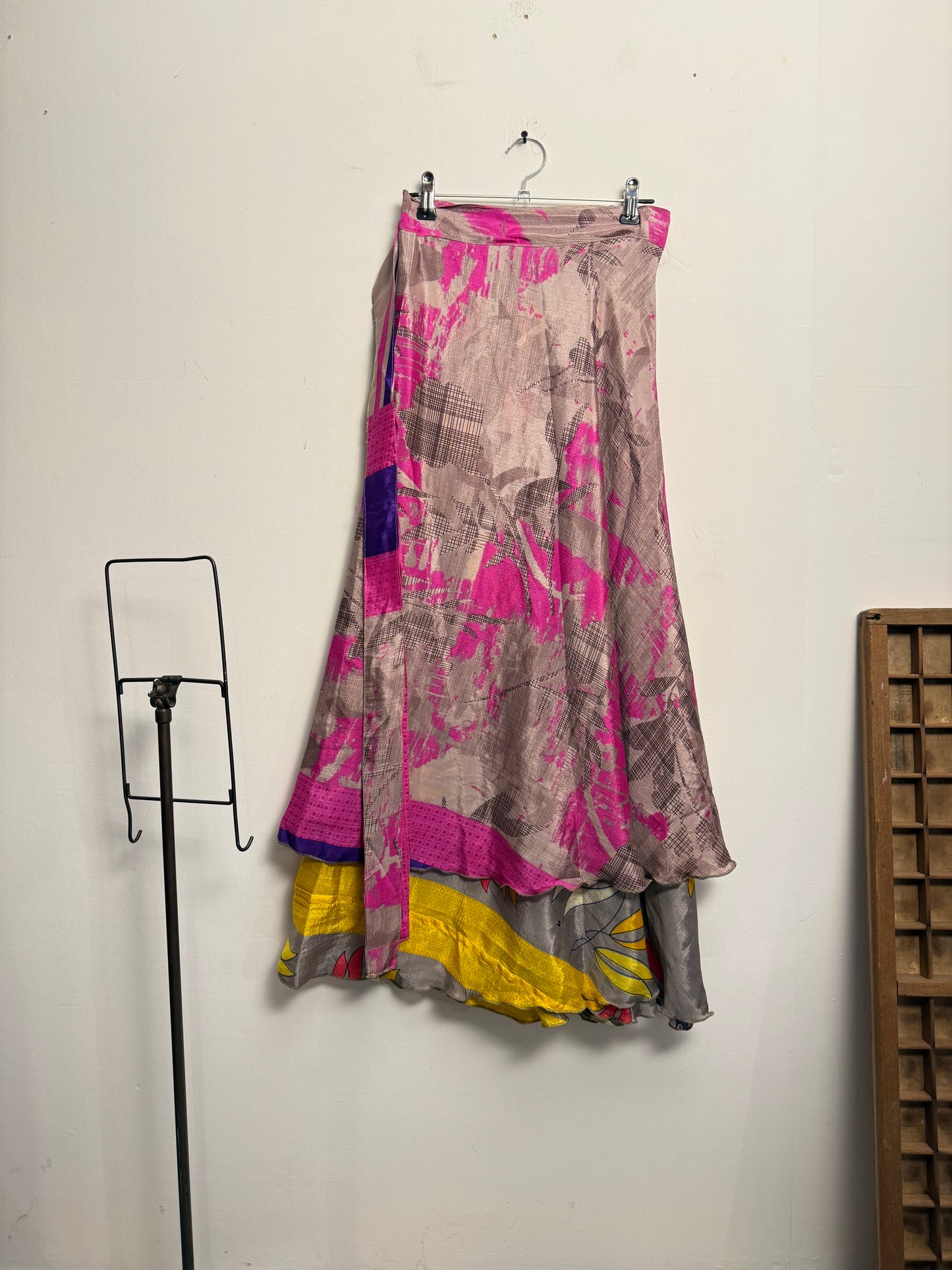 Vintage Saree Silk Wrap Skirt
