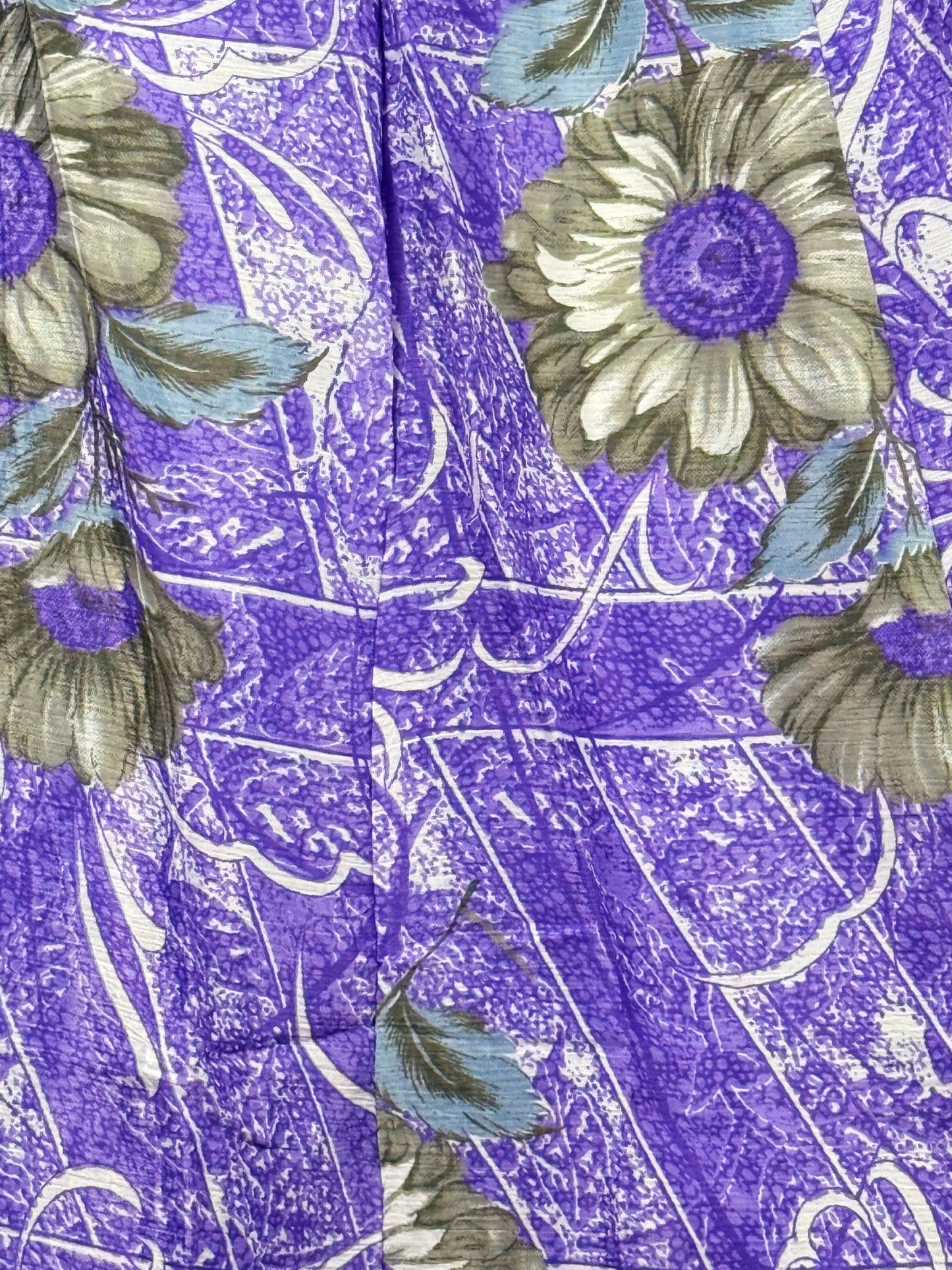 Vintage Saree Silk Pleated Skirt