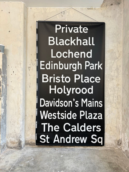 Edinburgh Destination Bus Blind - Private to St. Andrew Square