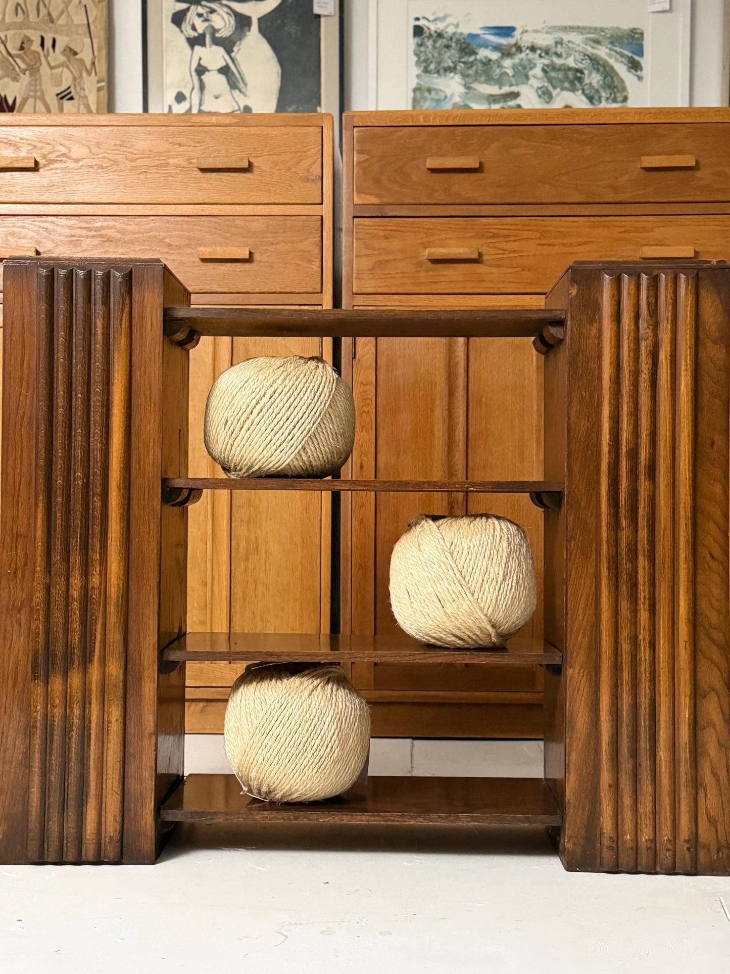 A British 1930's Art Deco Bookcase