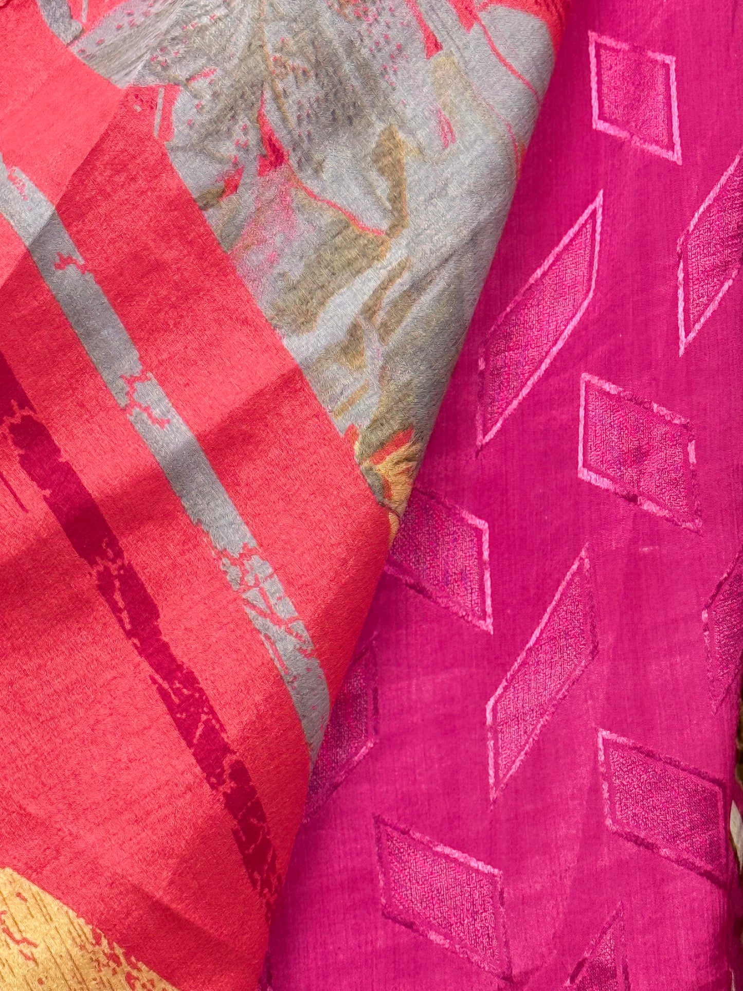 Vintage Saree Silk Wrap Skirt