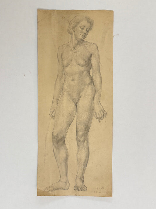 Female Life Drawing from the portfolio of Joyce Platt, 1938