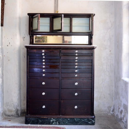 The American Cabinet Company Dental Cabinet - Model 120 in Ebonised Mahogany