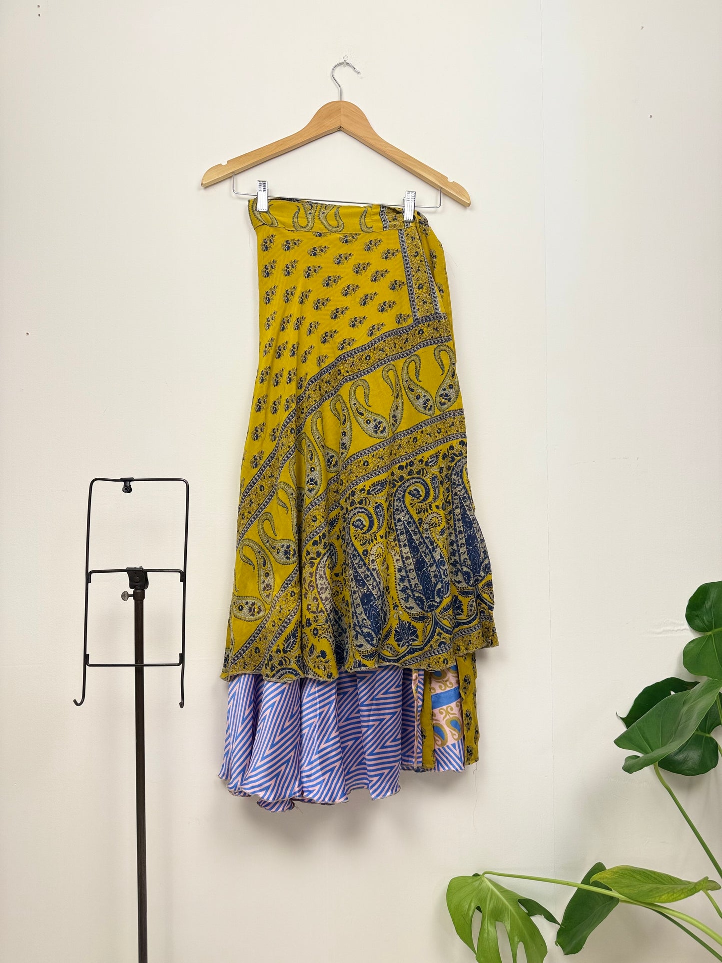 Vintage Saree Silk Wrap Skirt