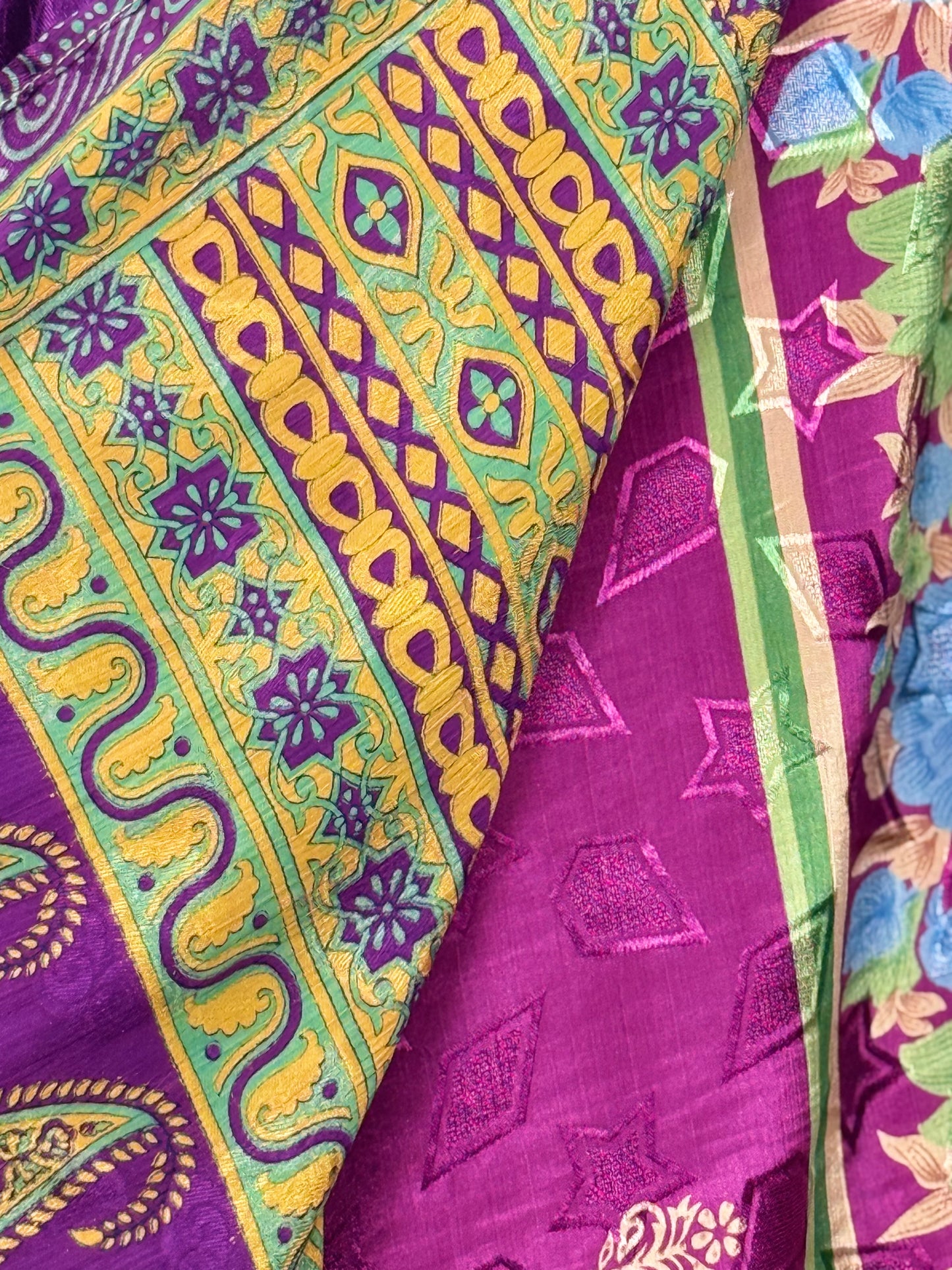 Vintage Saree Silk Wrap Skirt