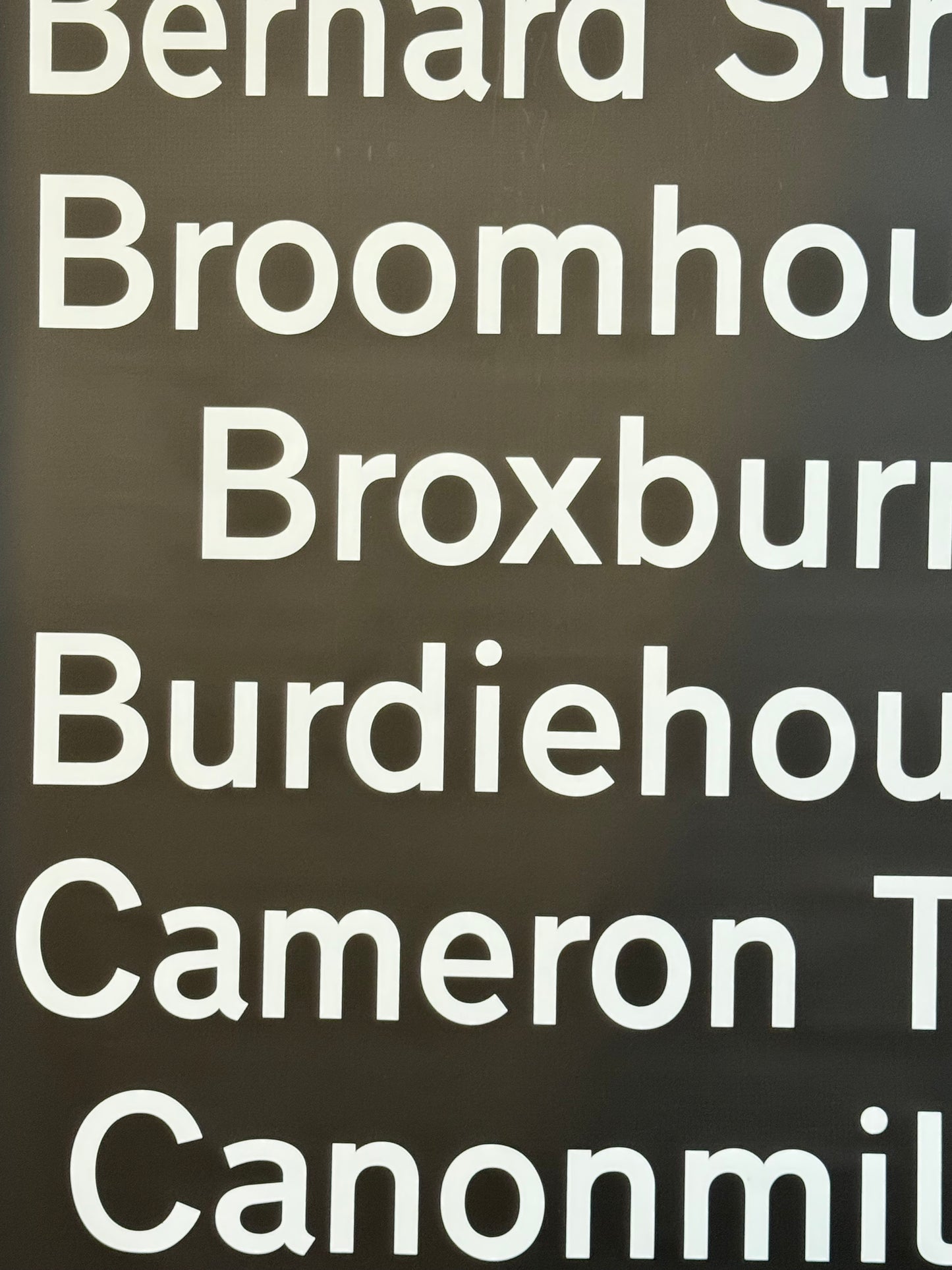 Edinburgh Destination Bus Blind - Barnton to Corstorphine