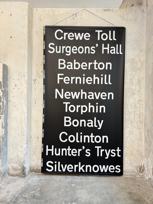 Edinburgh Destination Bus Blind - Crewe Toll to Silverknowes