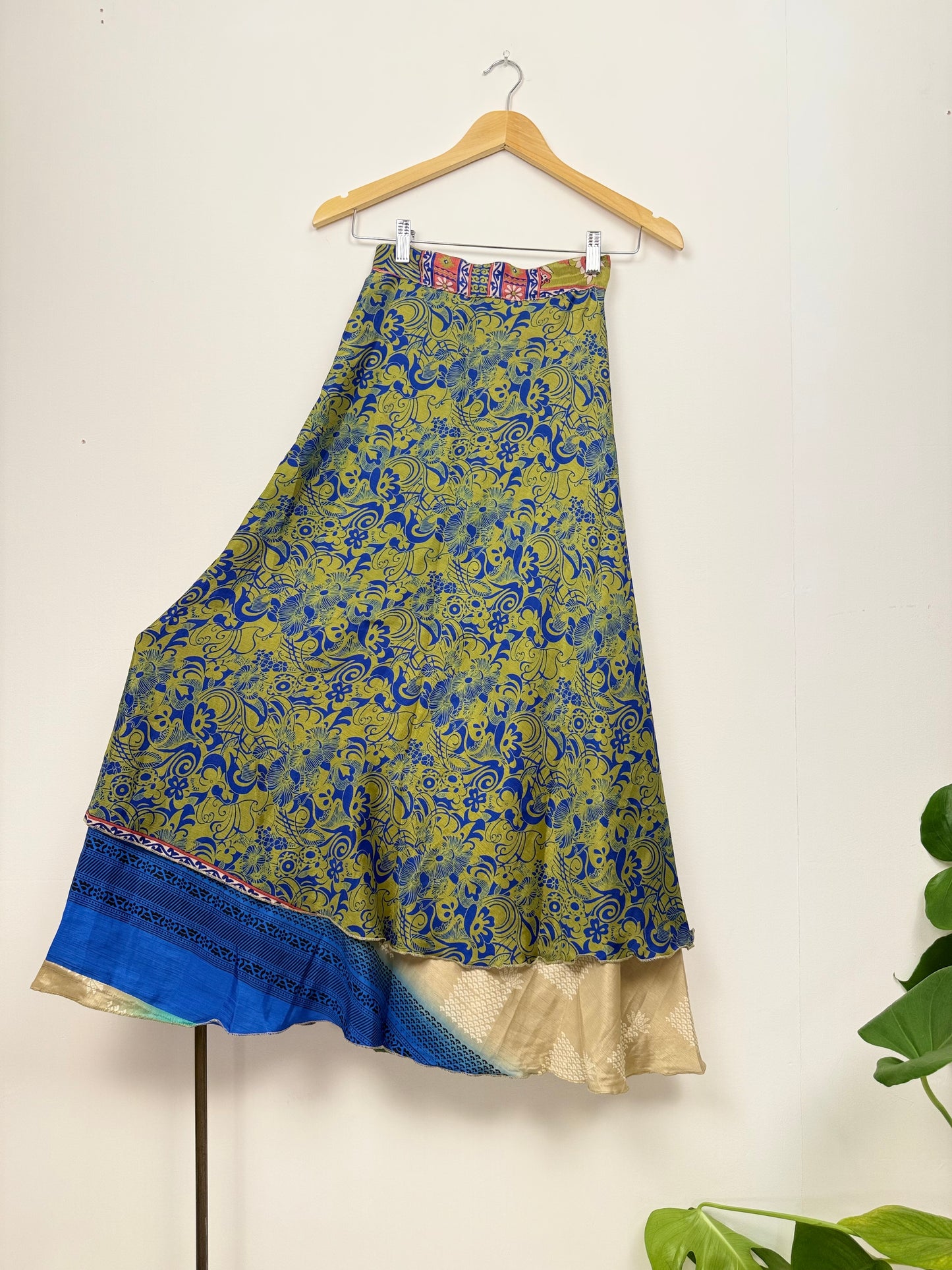 Vintage Saree Silk Wrap Skirt