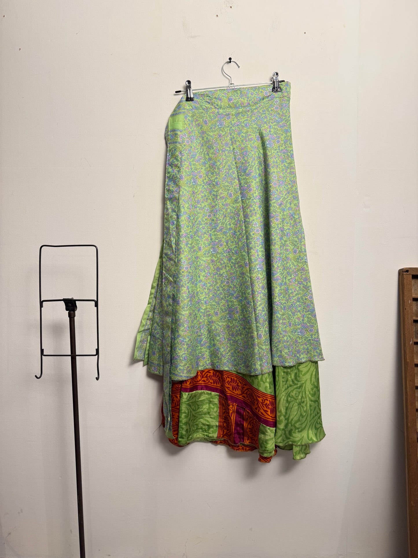 Vintage Saree Silk Wrap Skirt