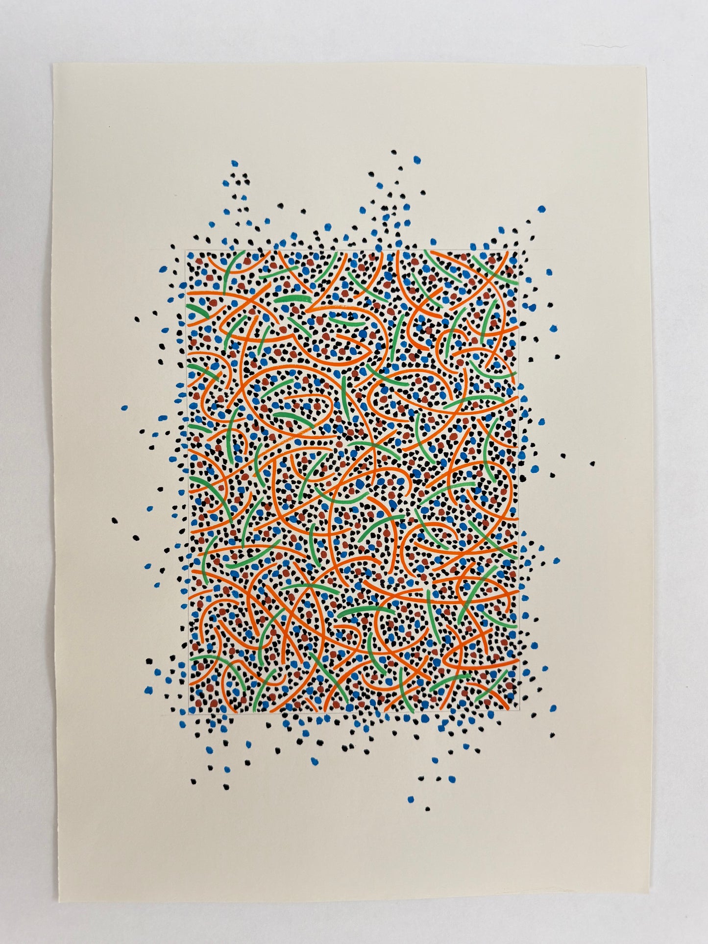 Pointillist Ink on Paper Original Artwork No.8 - ARTHUR ALLAN WILSON, Scottish | 1944-2024