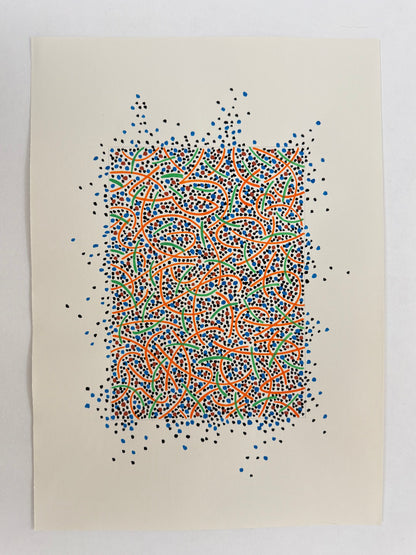 Pointillist Ink on Paper Original Artwork No.8 - ARTHUR ALLAN WILSON, Scottish | 1944-2024