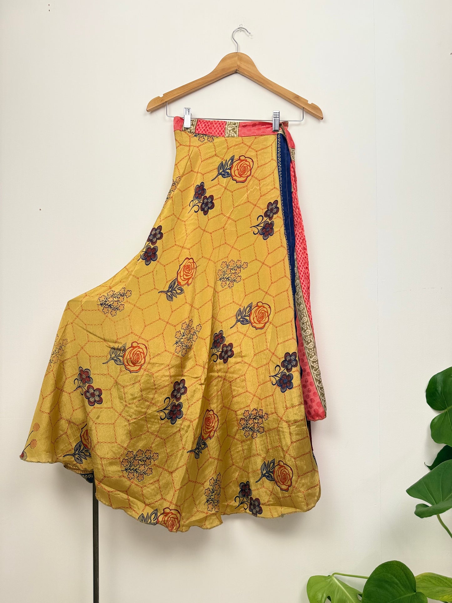 Vintage Saree Silk Wrap Skirt