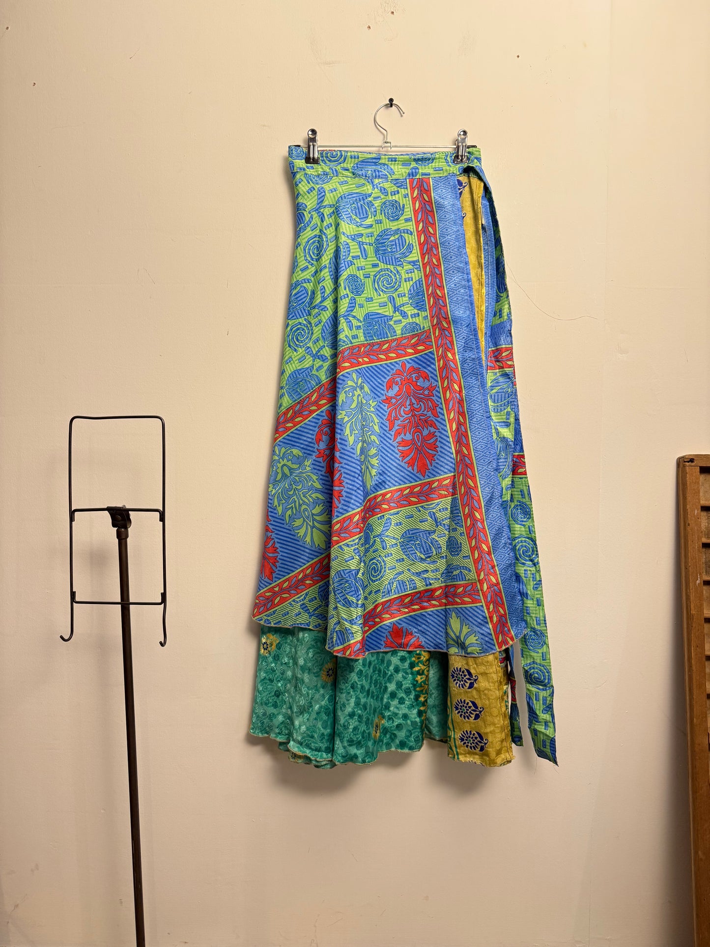 Vintage Saree Silk Wrap Skirt