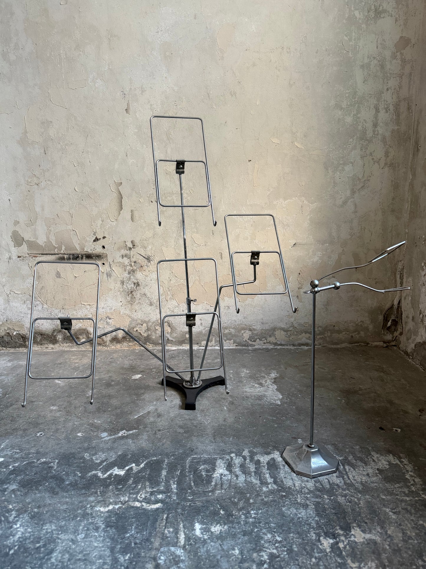 Pair of 1920’s Shop Display Chrome Shirt Stands