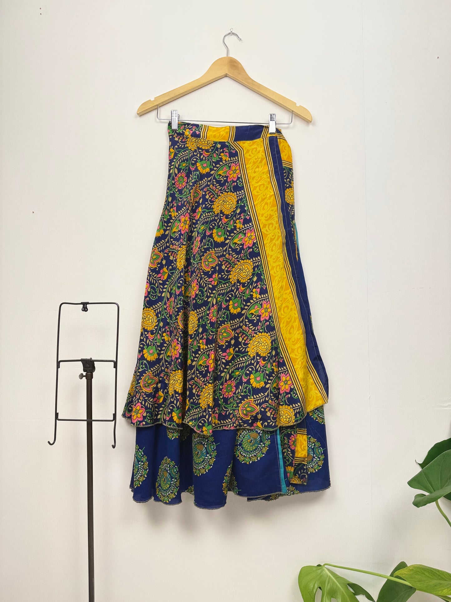 Vintage Saree Silk Wrap Skirt