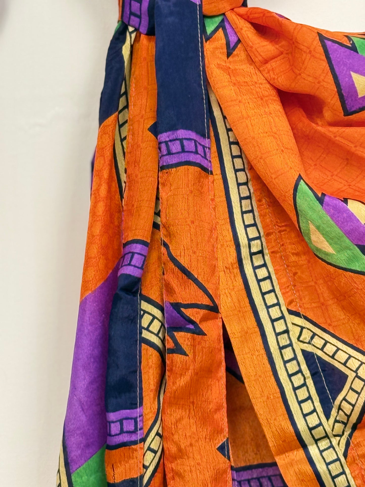 Vintage Saree Silk Kimono / Duster - Short