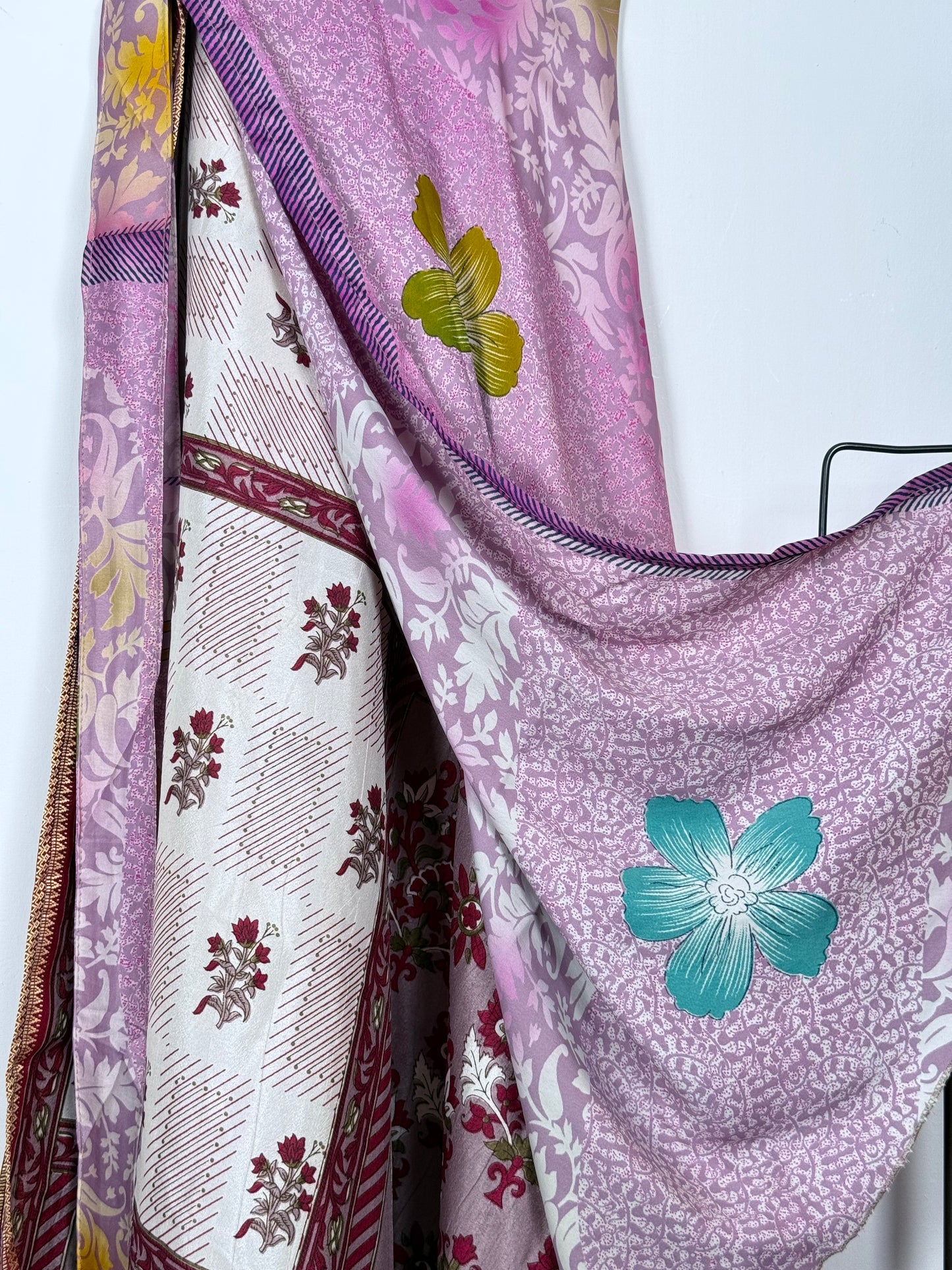 Vintage Saree Silk Wrap Skirt