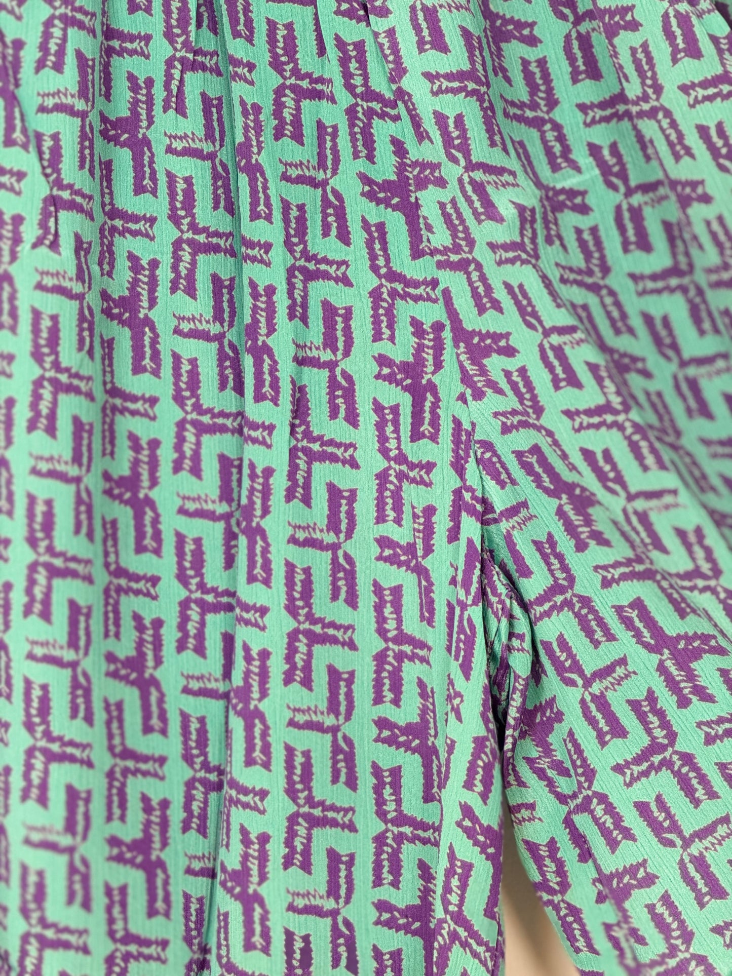 Vintage Saree Silk Trousers & Shirt Co-ordinated Set