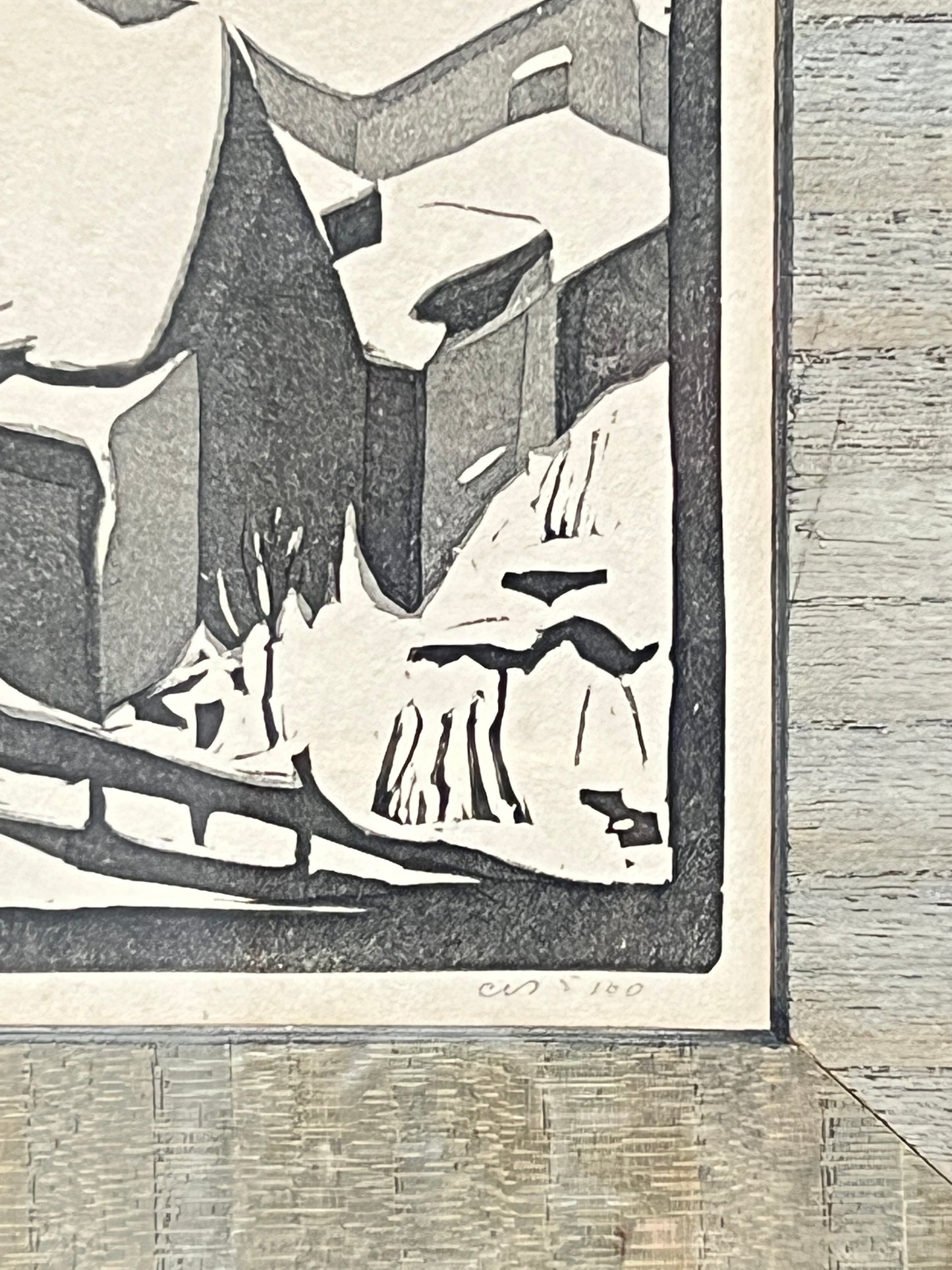 Woodblock & Aquatint Print WESTKAPELLE 1926 | Cornelis van Oel (Dutch 1899-1979)