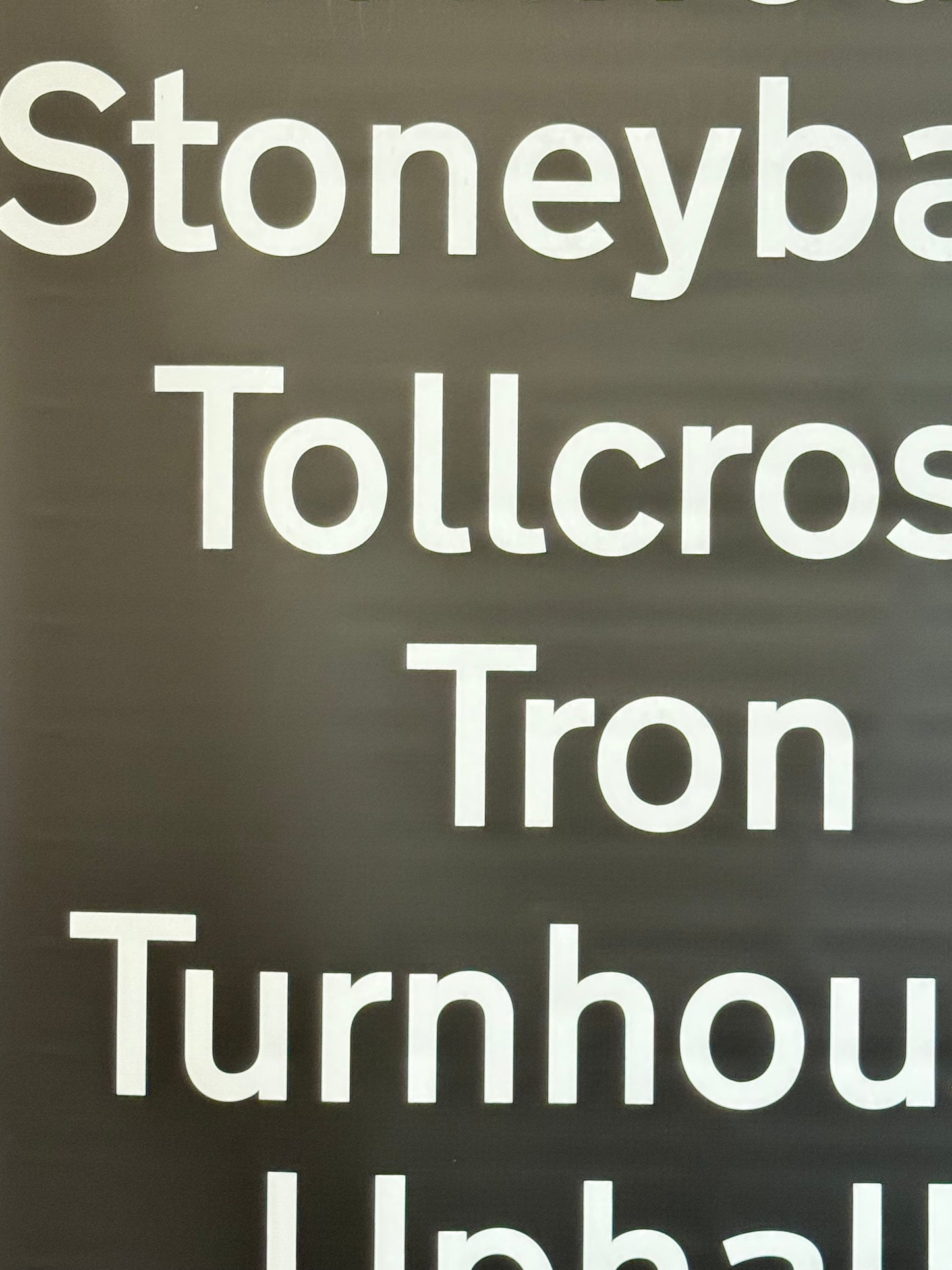 Edinburgh Destination Bus Blind - Slateford to Whitecraig