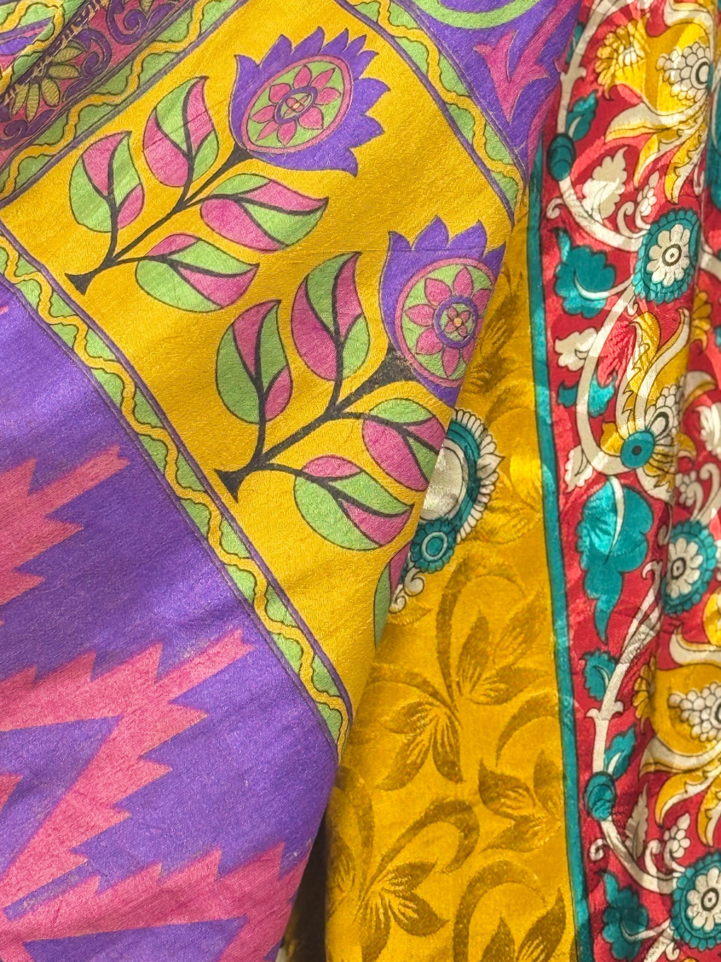 Vintage Saree Silk Wrap Skirt