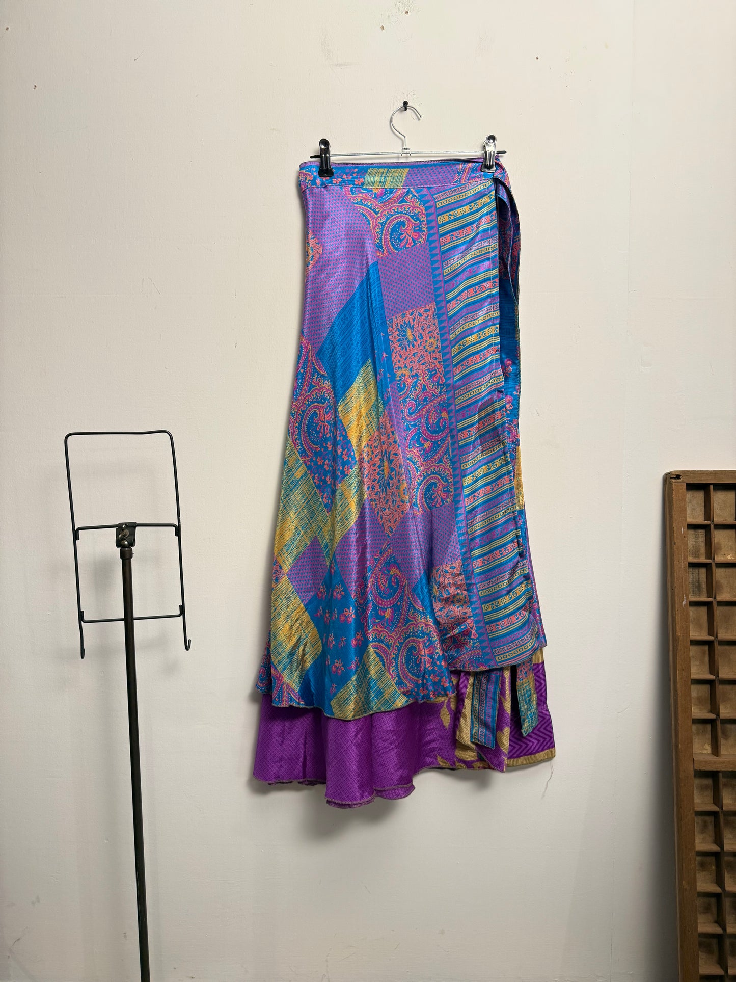 Vintage Saree Silk Wrap Skirt
