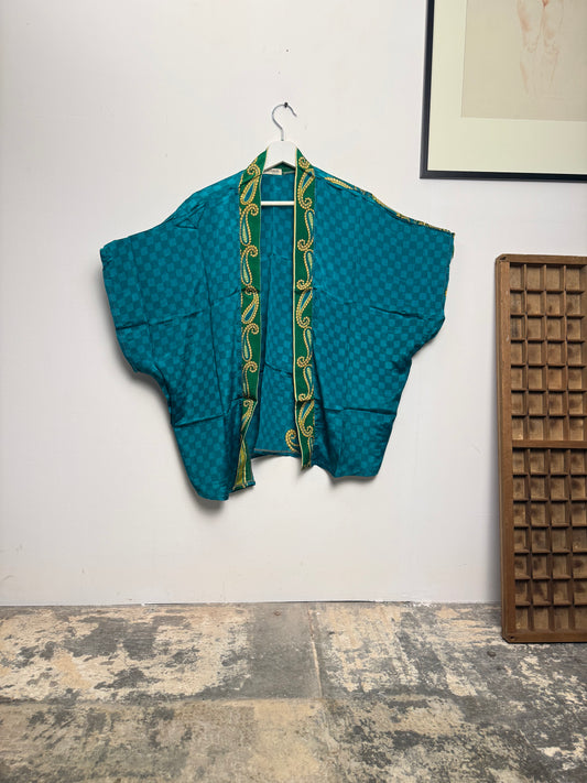 Vintage Saree Silk Shrug Blouse