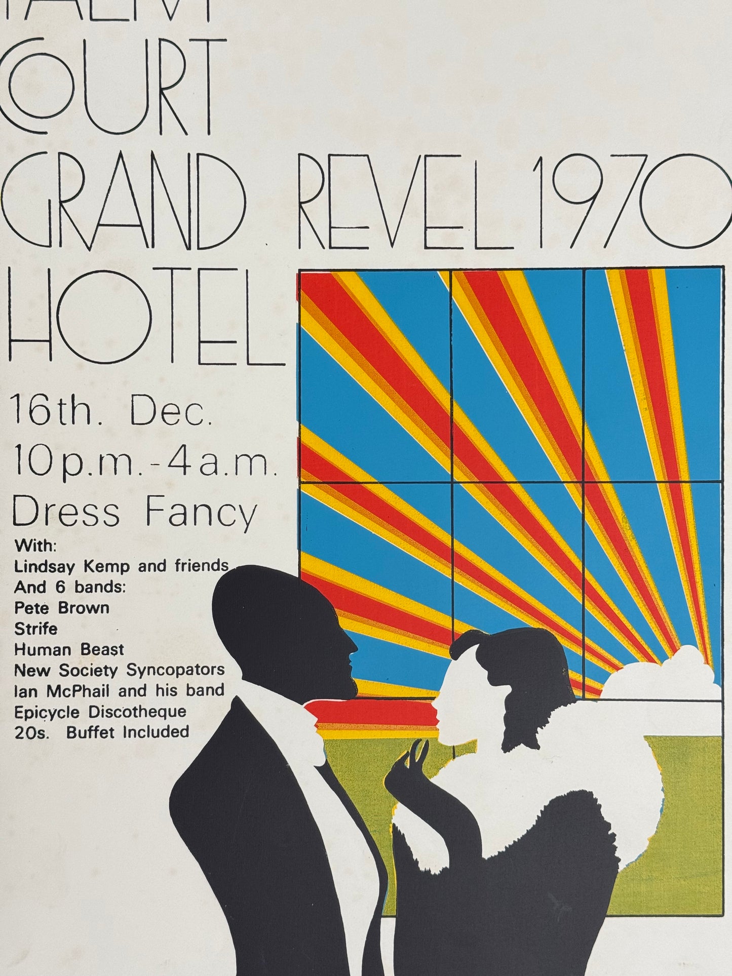 Revel 1970, Palm Court Grand Hotel, Edinburgh | Art Poster