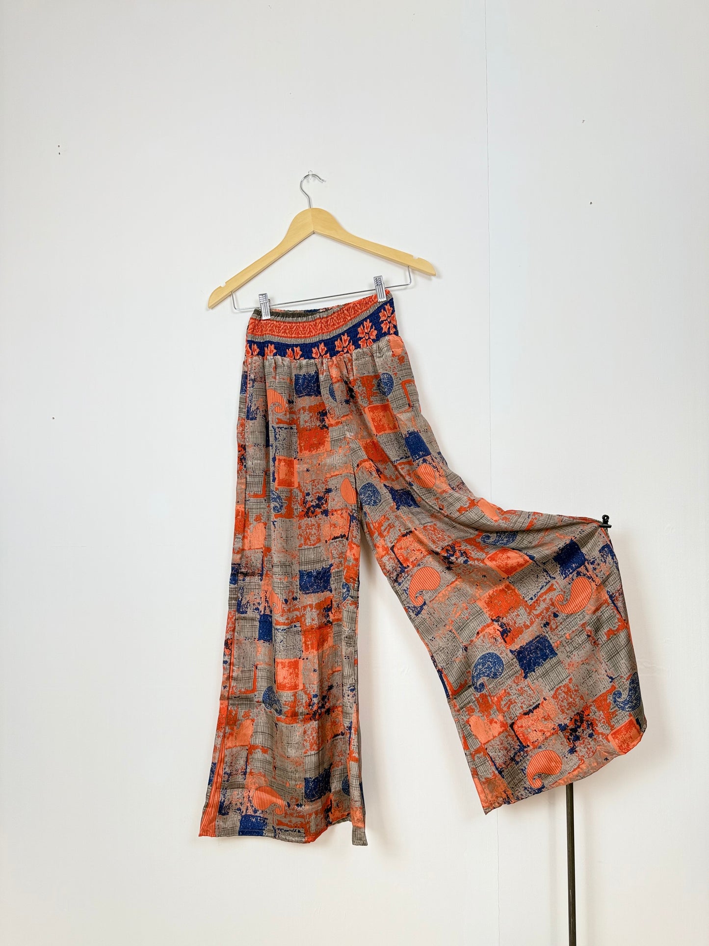 Vintage Saree Silk Trousers & Shirt Co-ordinated Set
