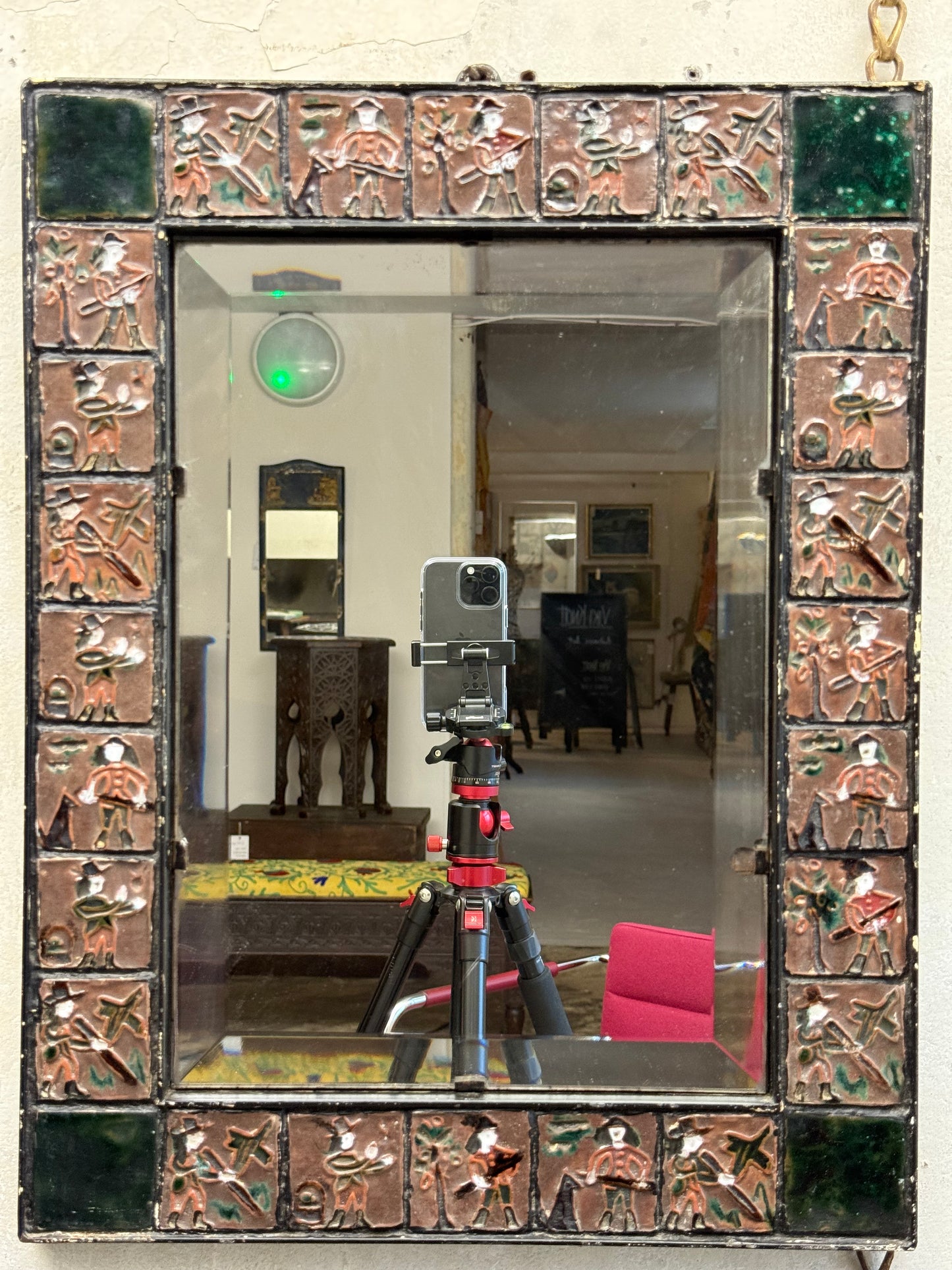 Folk Art Wall Mirror