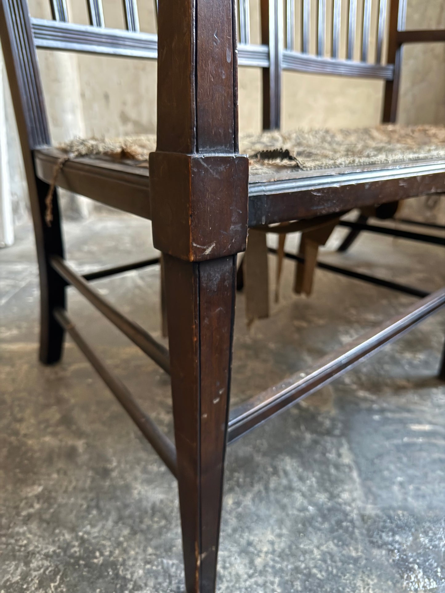 A Two Seater Hall Bench