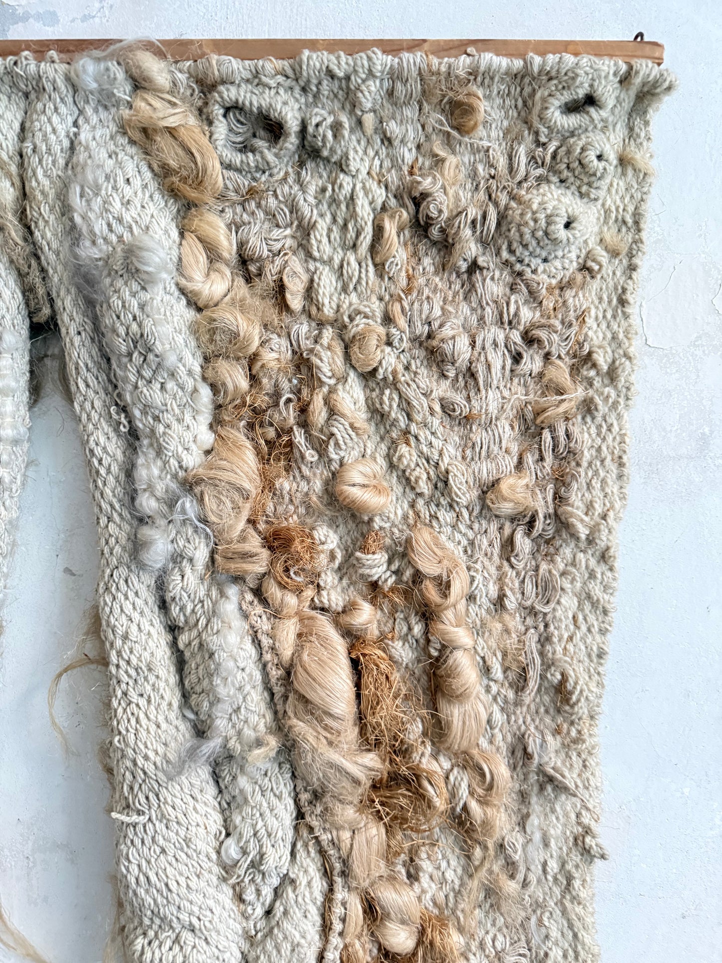 Ellen Lenvik (Oslo) 'Growth' Jute & Wool Textile Art