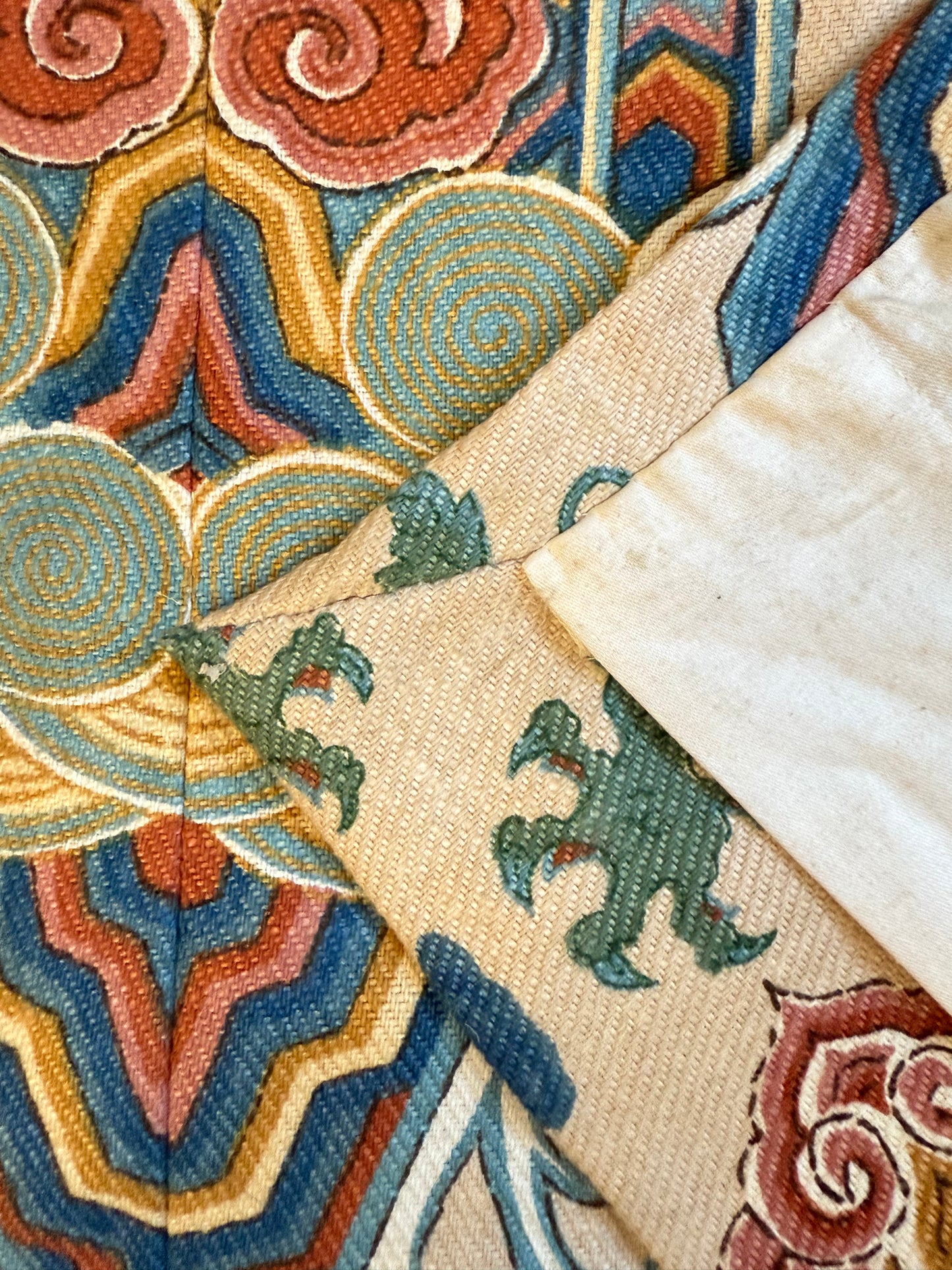 Whytock & Reid 'Emperors Robe' Chinoiserie Curtain Fabric 1974