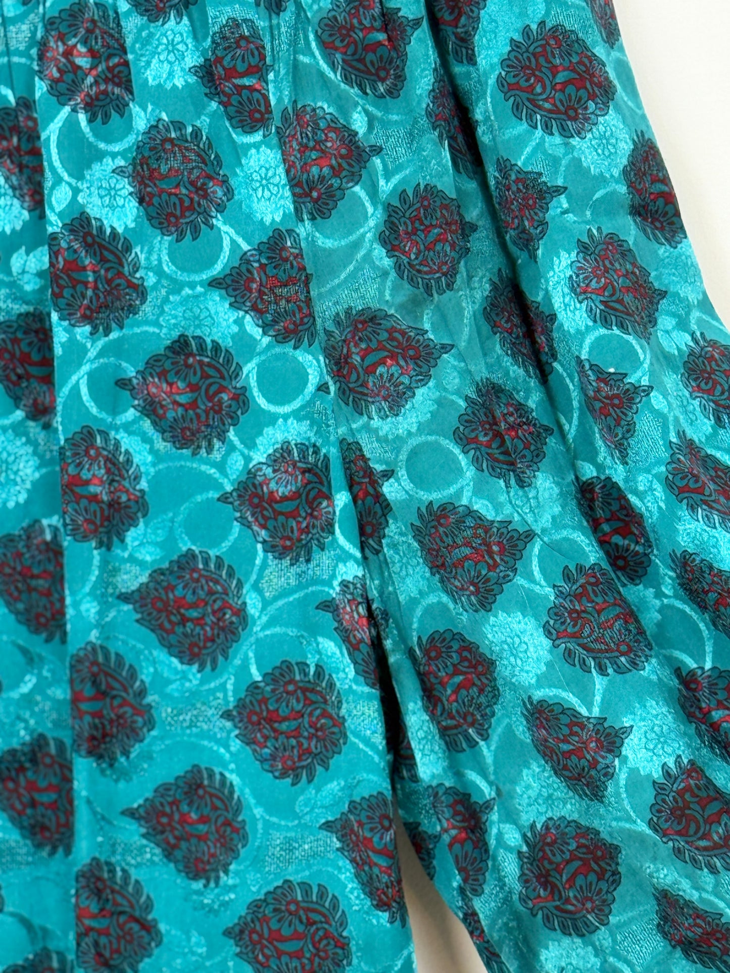 Vintage Saree Silk Trousers & Shirt Co-ordinated Set