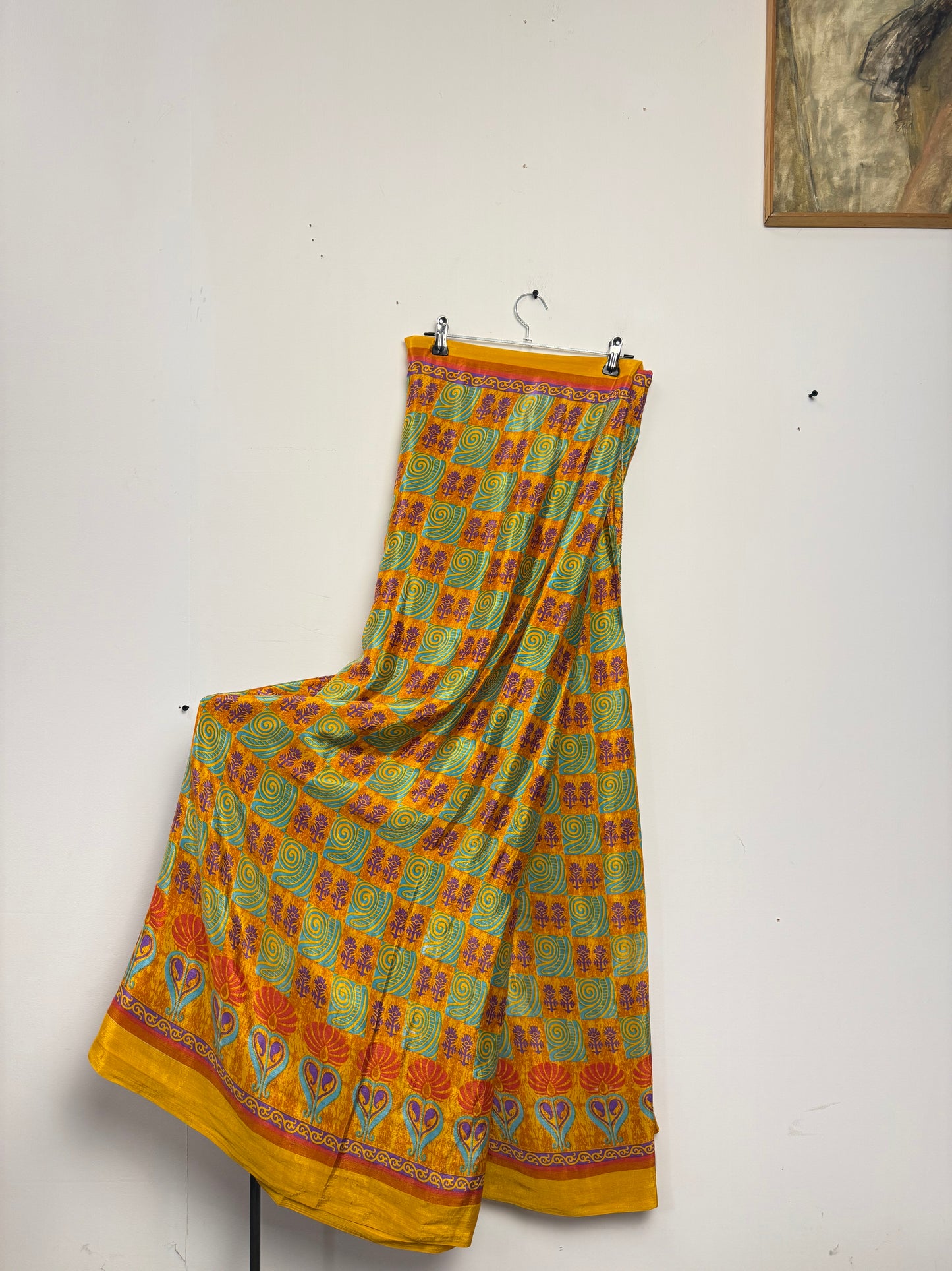 Vintage Pure Silk Saree Fabric