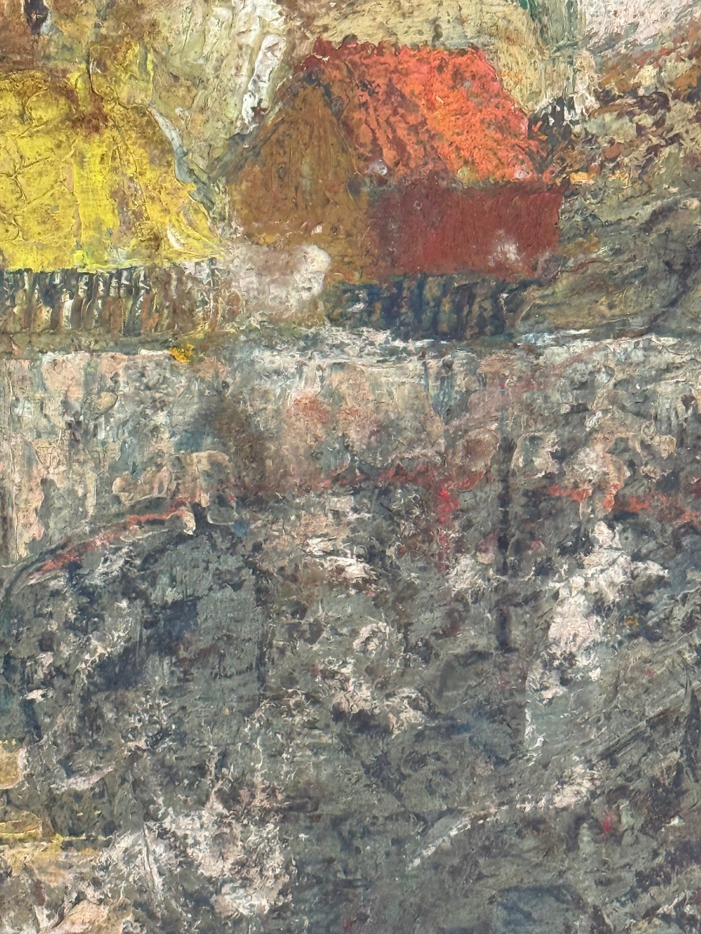 Portrait in Yellow/ Landscape Verso - Oxshott Pottery Estate HENRY WREN